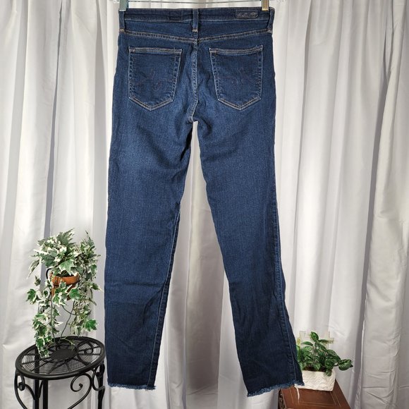 AG Adriano Goldschmied The Prima Mid-Rise Cigarette Size 26R 29" Inseam Raw Hem - Picture 4 of 8